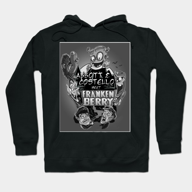 Abbott and Costello Meet Frankenberry Hoodie by Biomek